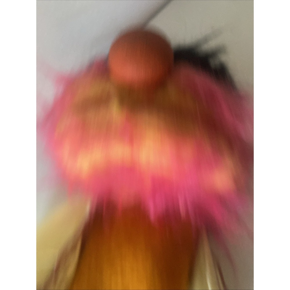 Fisher-Price Animal Muppet Puppet Doll Jim Henson 1970's? Vintage Orange Pink - Picture 13 of 14